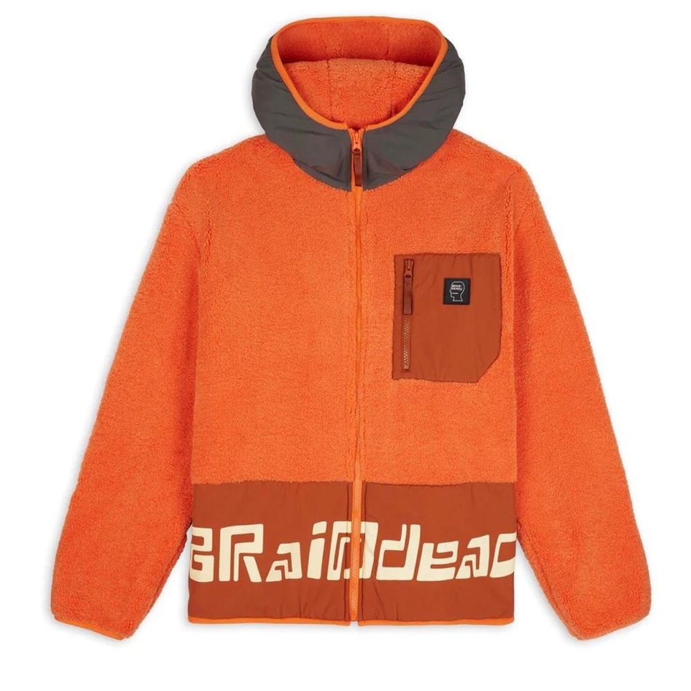 Brain Dead Full Zip Sherpa Jacket